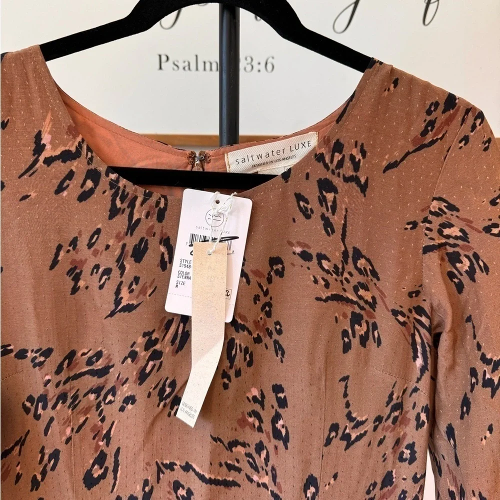 NWT salt, water, Lux design in Los Angeles cheetah print dress - Picture 2 of 8